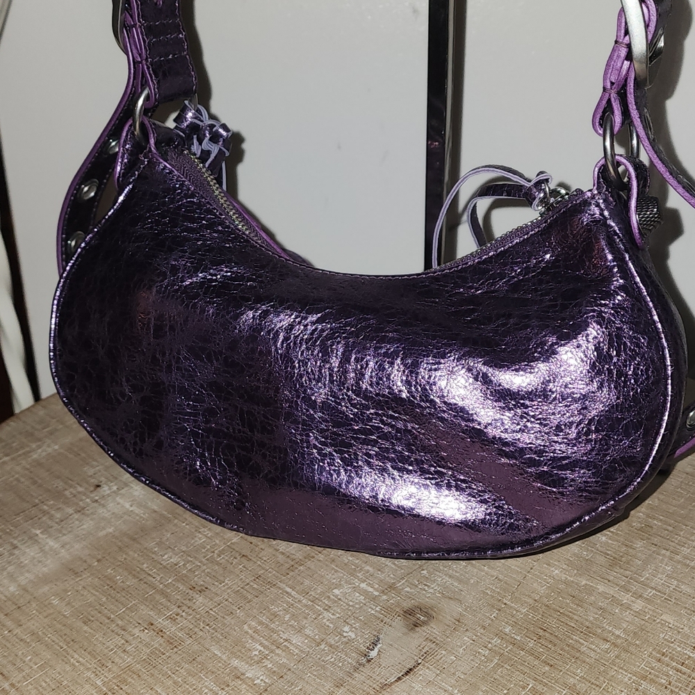 Nwot Balenciaga cagole bag in laminated leather - lilac - Picture 7 of 14